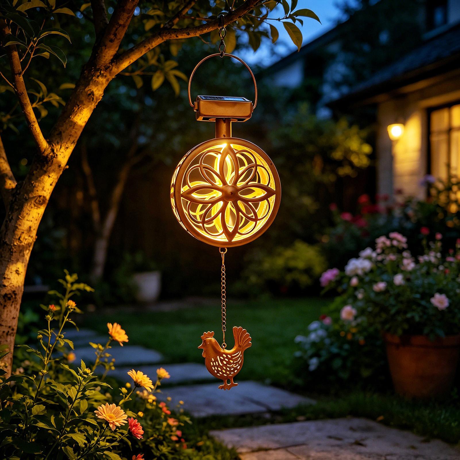 Outdoor Lighting Yellow - Lampu Gantung Luar Ruangan Tenaga Surya,