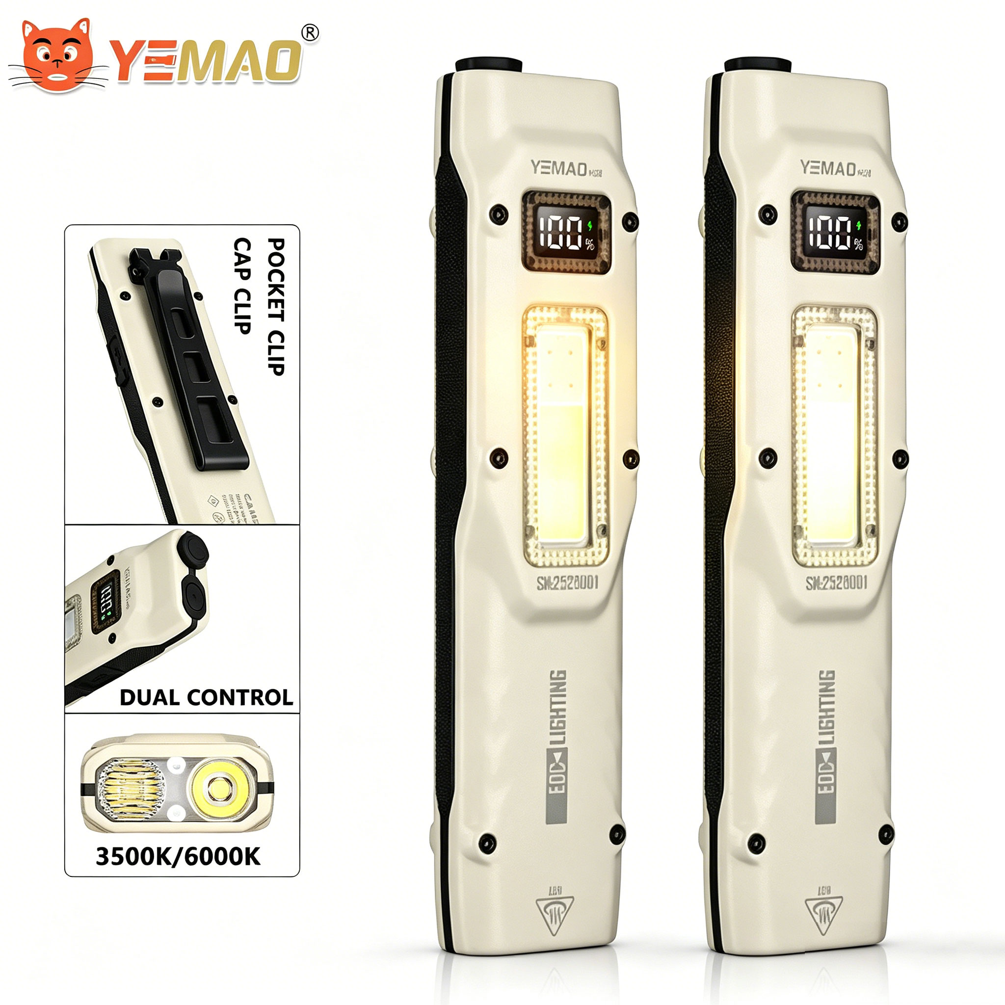 Outdoor Lighting Landscape - Senter Kerja Taktis Ultratipis 880LM YEMAO
