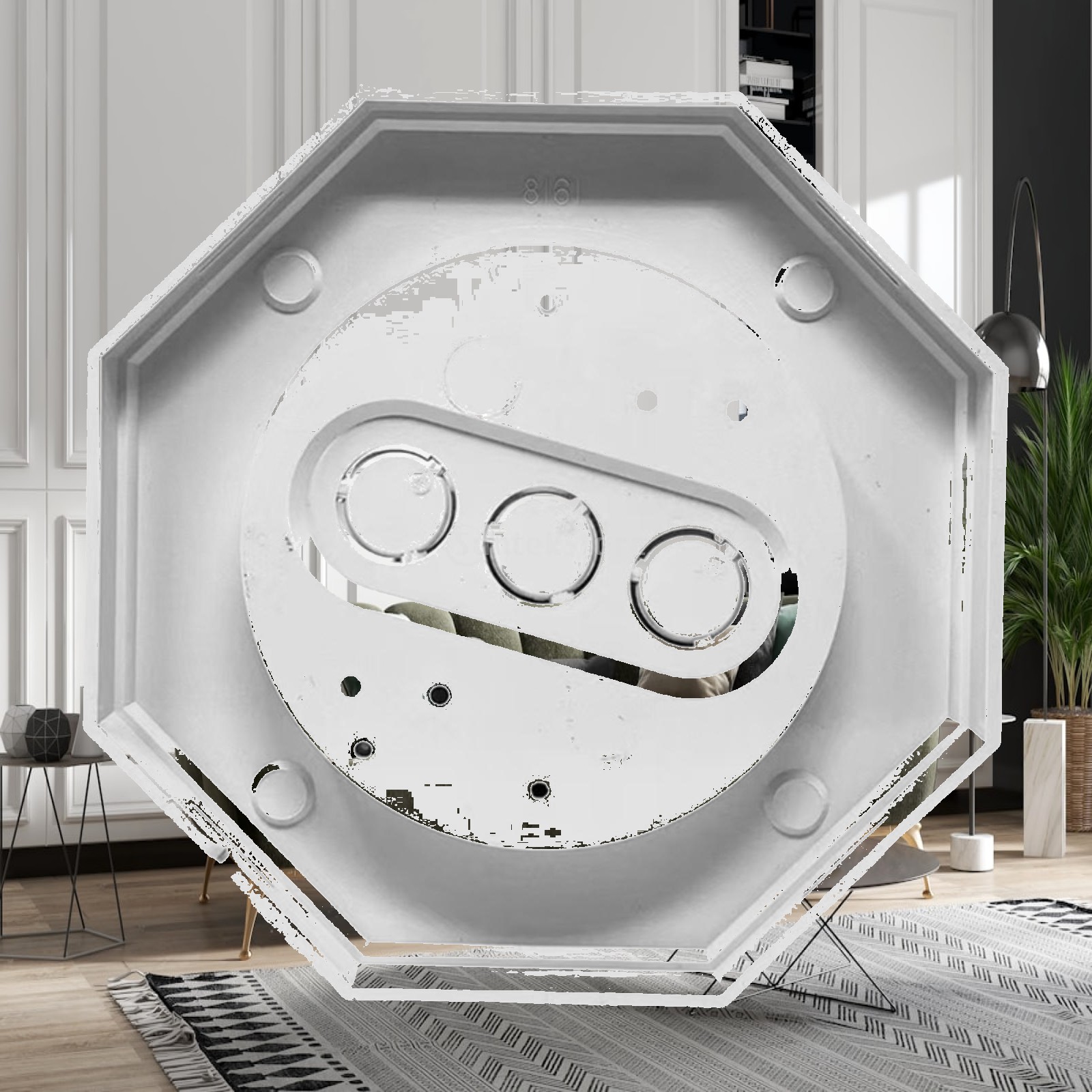 Outdoor Lighting Install - Blok Pemasangan Samping Bahan PP Kit