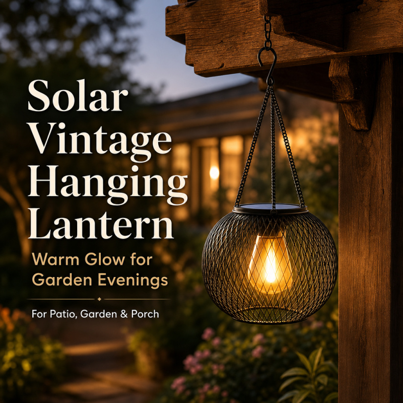 Halo Outdoor Lighting - Lampu Lantai Gantung LED Tenaga Surya