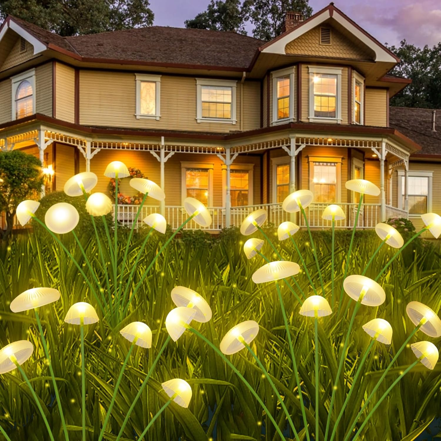 Outdoor Lighting Jellyfish - Lampu Jamur Ubur-ubur Tenaga Surya LED,