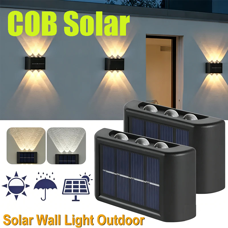 Outdoor Lighting Landscape - Lampu Dinding Tenaga Surya COB Tahan
