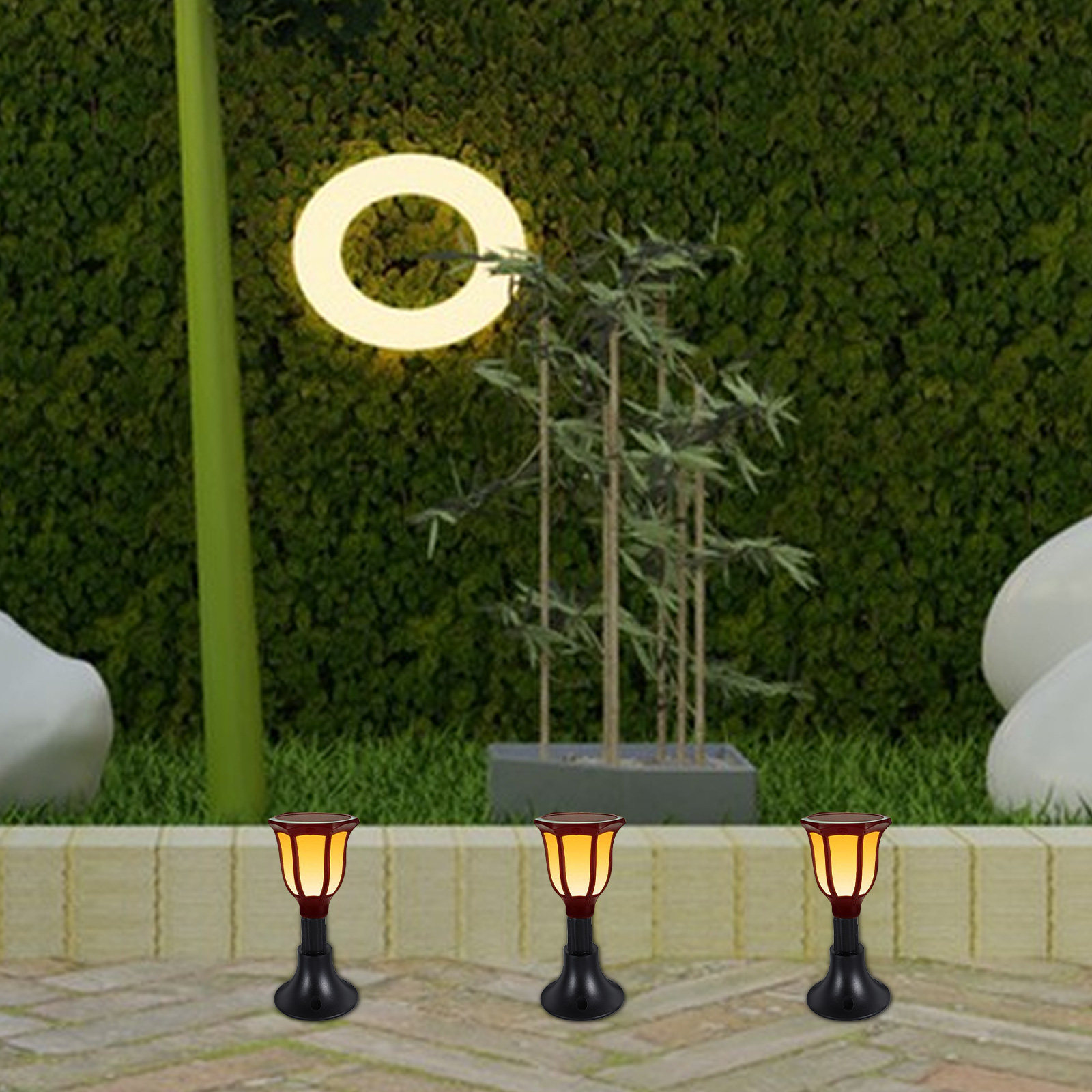 Outdoor Lighting Ground Fixtures - 10 Buah Dudukan Lampu Tenaga Surya