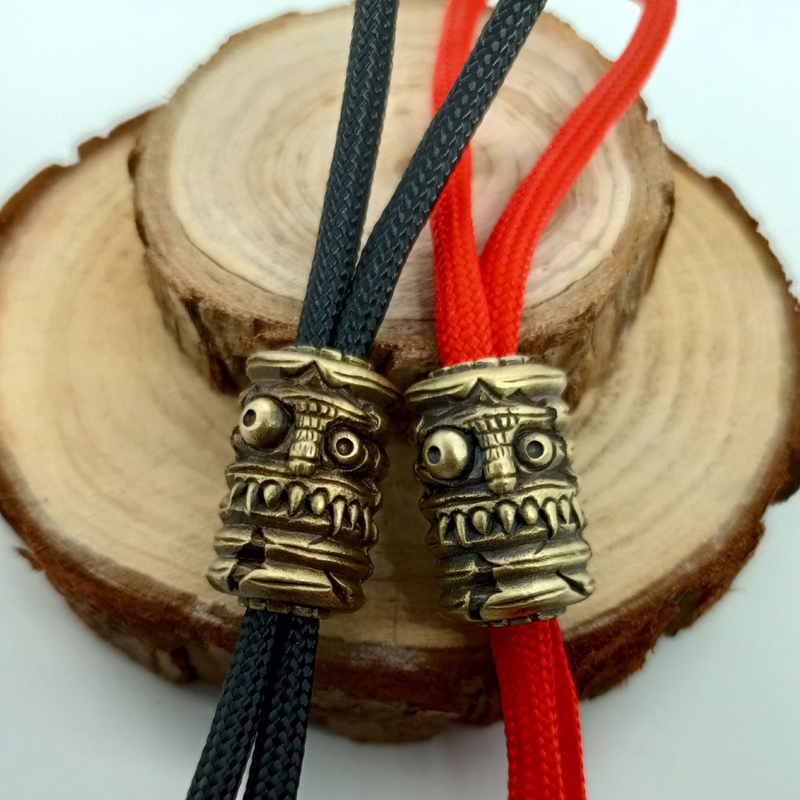 Outdoor Lighting Pendant - Grin lentera wajah kuningan pisau manik-manik