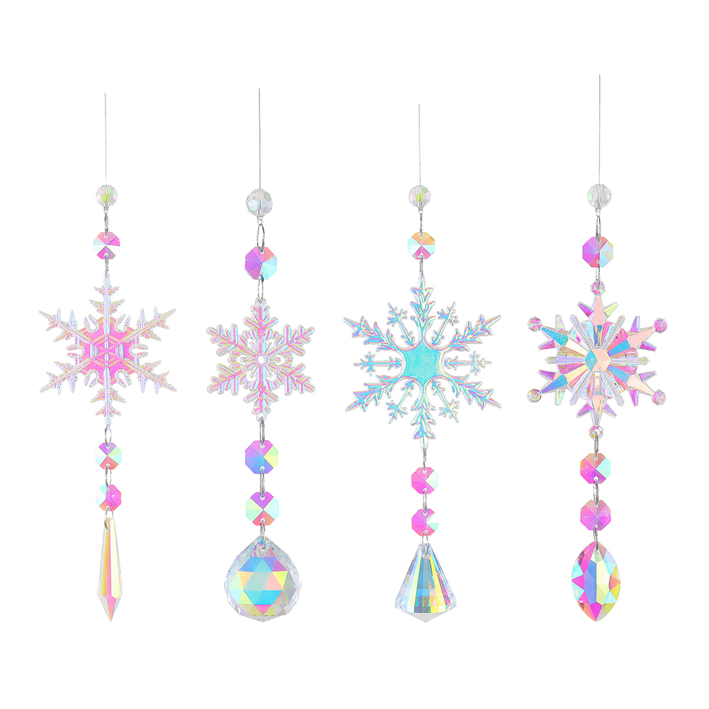 Outdoor Lighting Pendant - Liontin Kristal Bentuk Kepingan Salju, Lonceng