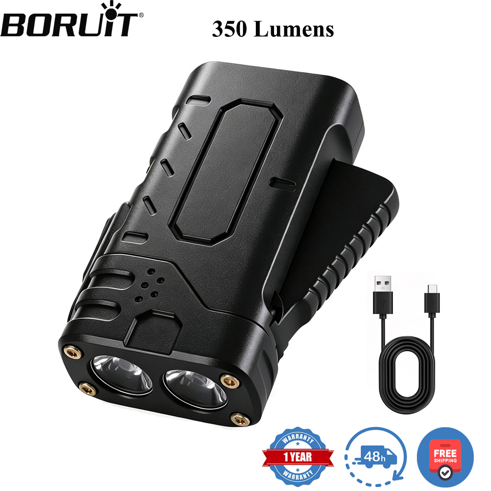 Outdoor Lighting Setup - BORUIiT Senter LED EDC dengan Engkol