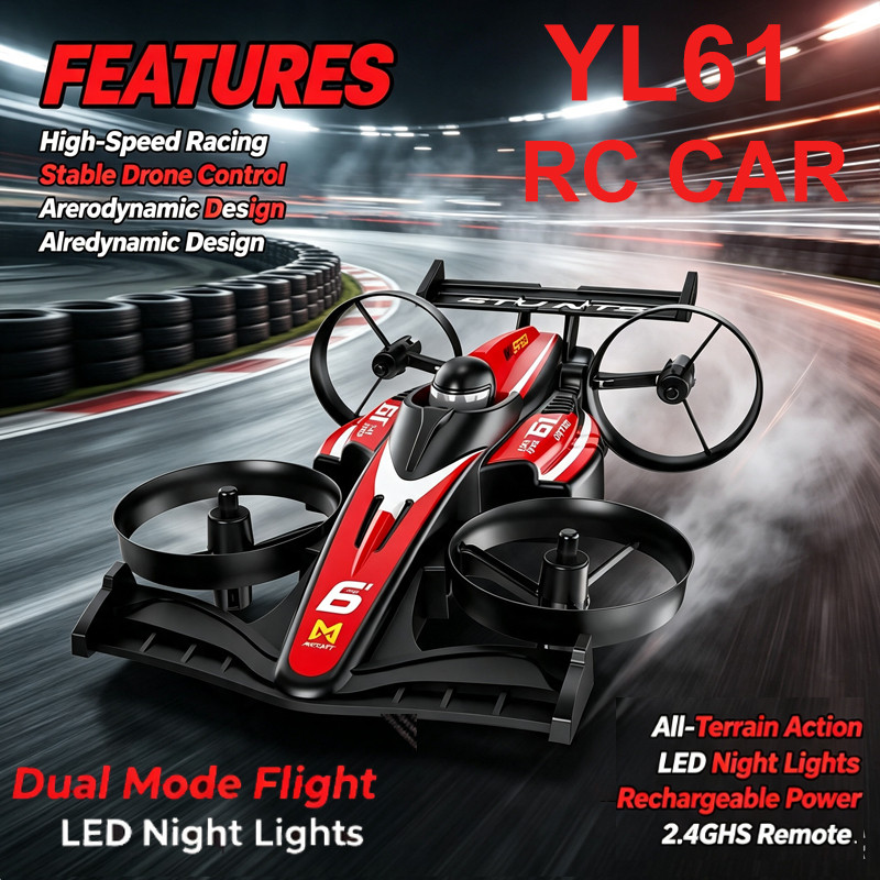 Outdoor Lighting Transformer Box - Drone Mobil Balap YL61 2-in-1 Terbaru