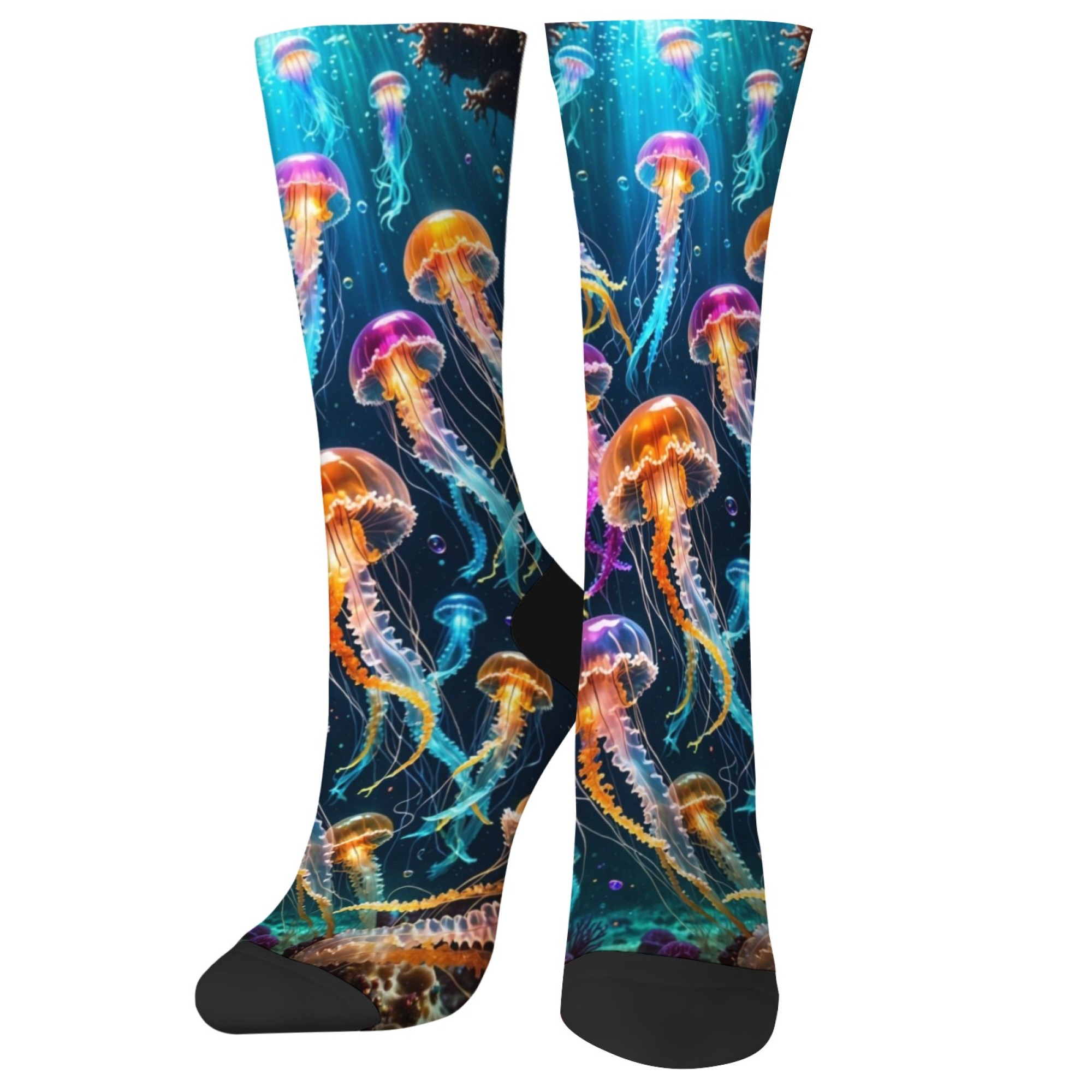 Outdoor Lighting Jellyfish - Kaus Kaki Ubur-ubur Warna-warni Cahaya Laut