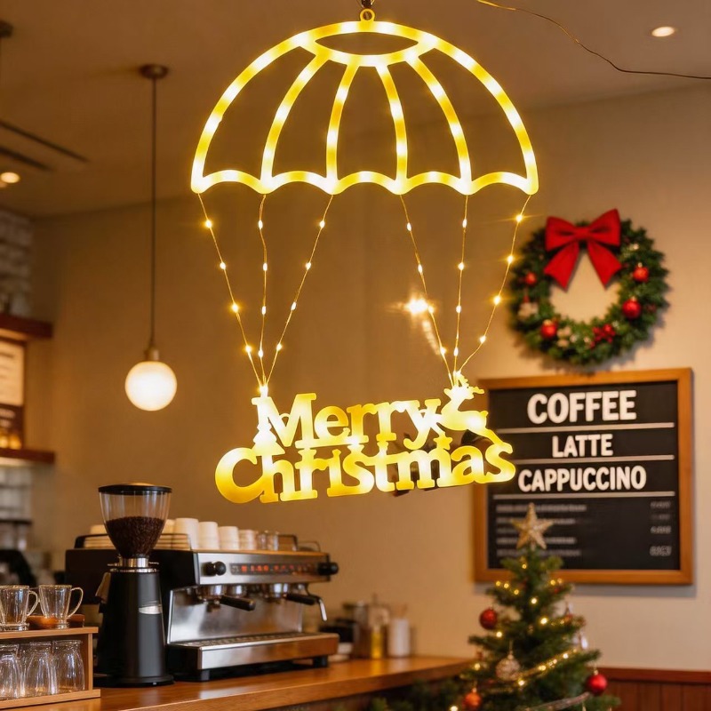 Lampu String LED Santa Parachu - Outdoor Lighting Pendant ulasan dan harga