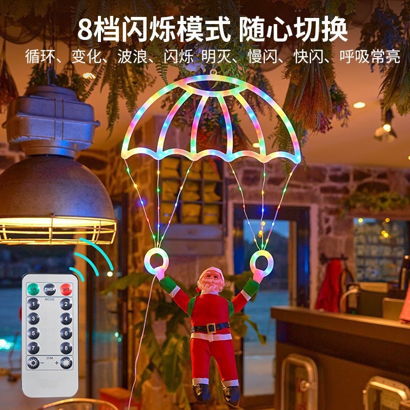 Lampu String LED Santa Parachu - Outdoor Lighting Pendant ulasan dan harga