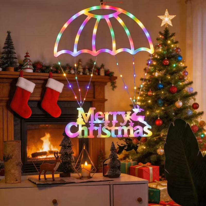 Lampu String LED Santa Parachu - Outdoor Lighting Pendant ulasan dan harga