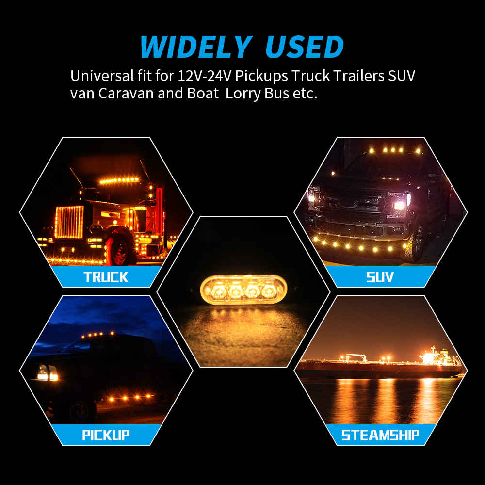 Lampu samping Amber LED mobil  - Outdoor Lighting Yellow ulasan dan harga
