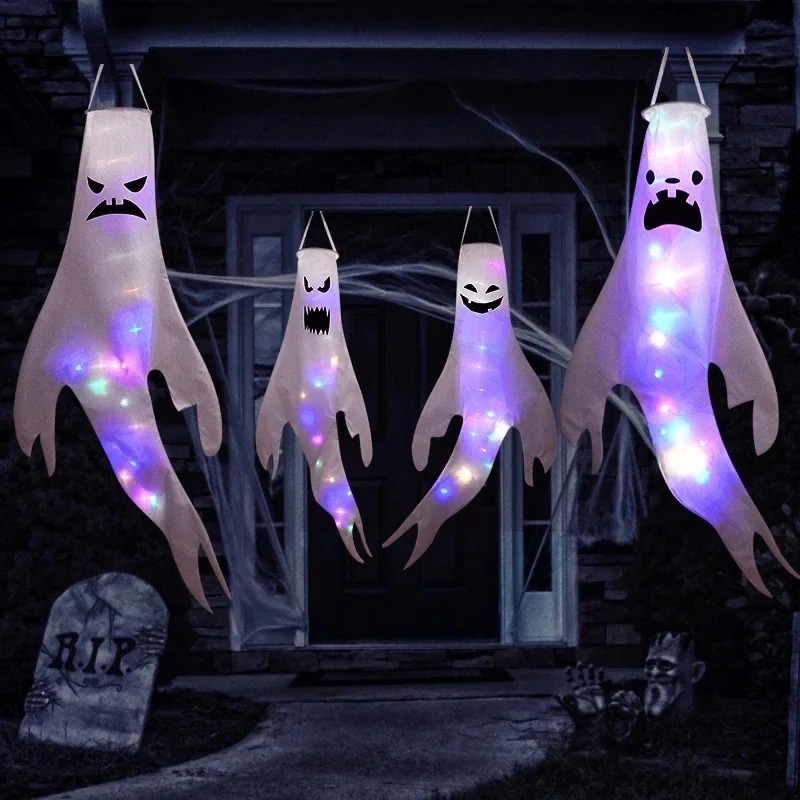 Hantu Gantung Halloween LED Ha - Outdoor Lighting Pole ulasan dan harga