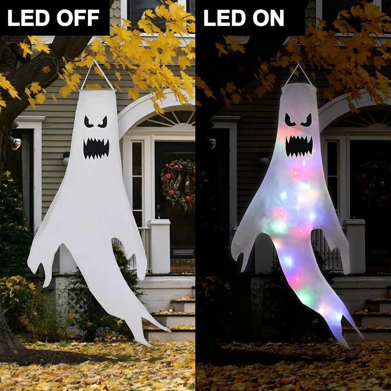 Hantu Gantung Halloween LED Ha - Outdoor Lighting Pole ulasan dan harga