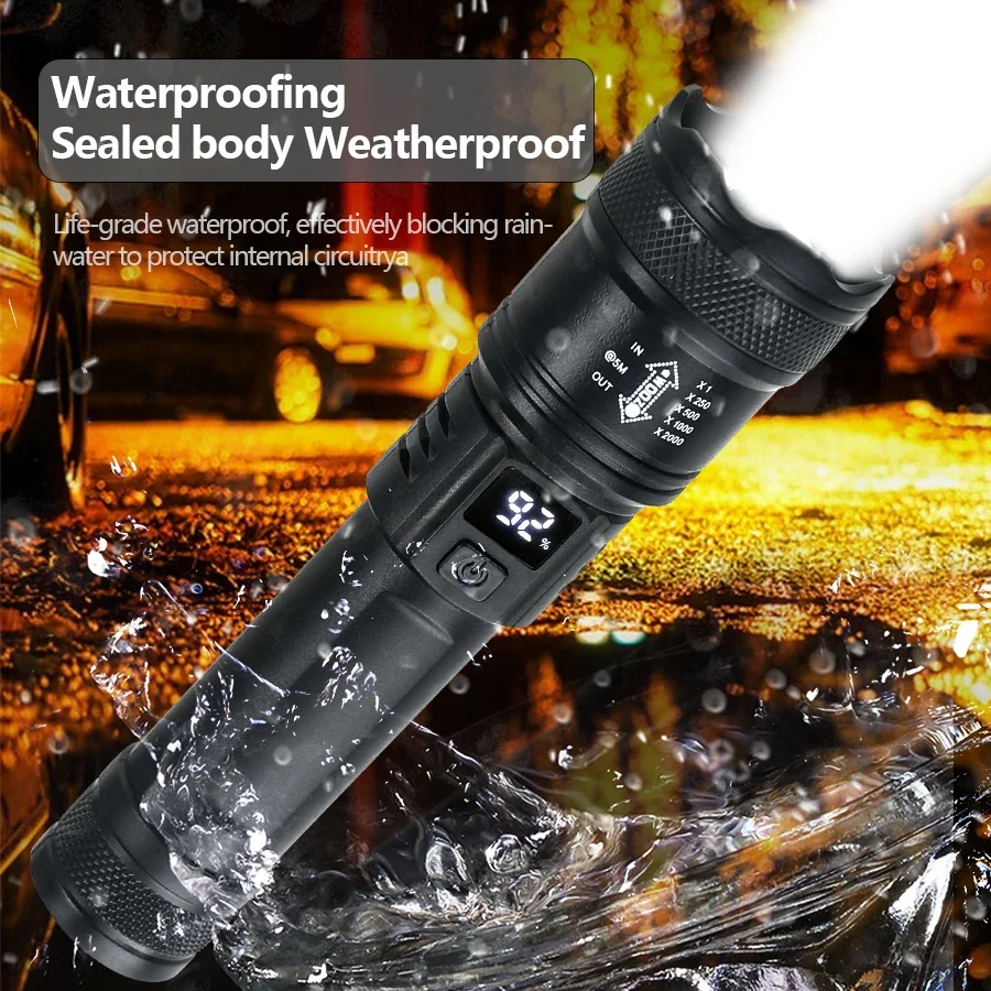 Lampu senter LED kuat 9900LM,  - Outdoor Lighting Pole ulasan dan harga