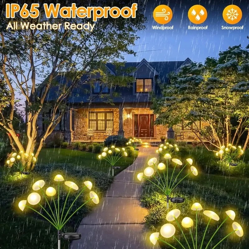 Lampu Ambient Solar 6LEDS Bent - Outdoor Lighting Jellyfish ulasan dan harga