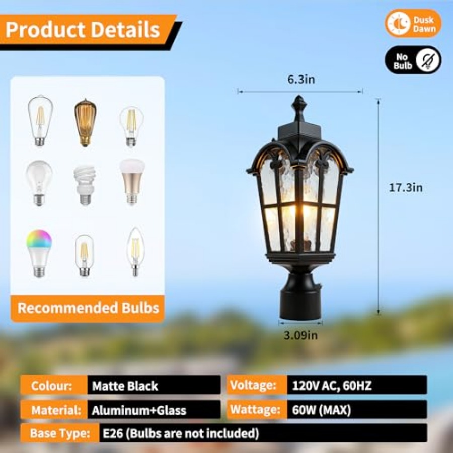 Lampu Tiang Luar Ruangan Senso - Lighting Fixture Outdoor ulasan dan harga