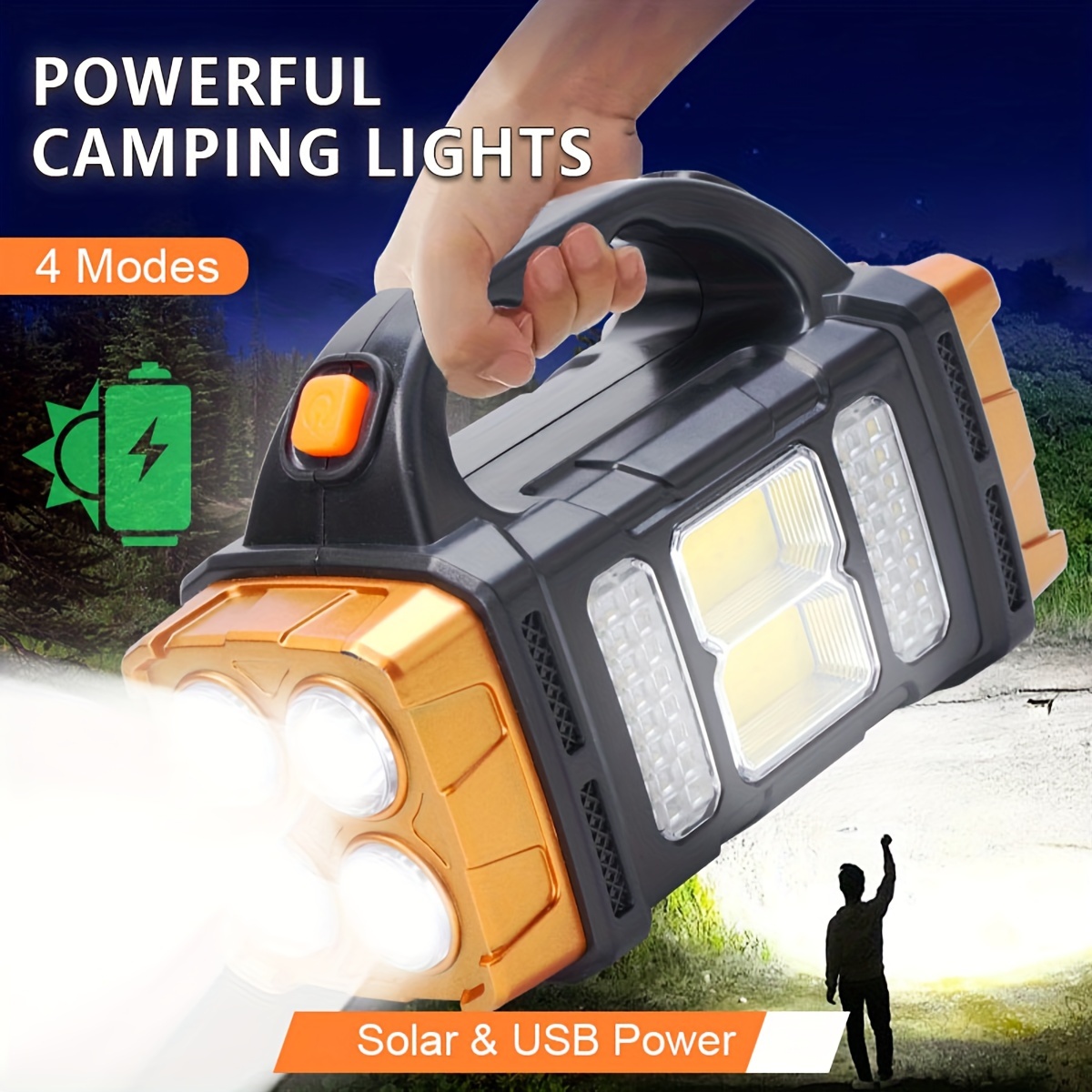 Senter LED Tenaga Surya Daya T - Outdoor Lighting Setup ulasan dan harga