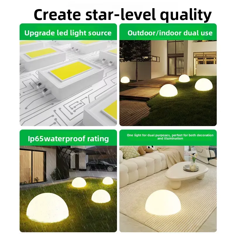 Lampu Taman Tenaga Surya Moder - Outdoor Lighting Ground Fixtures ulasan dan harga