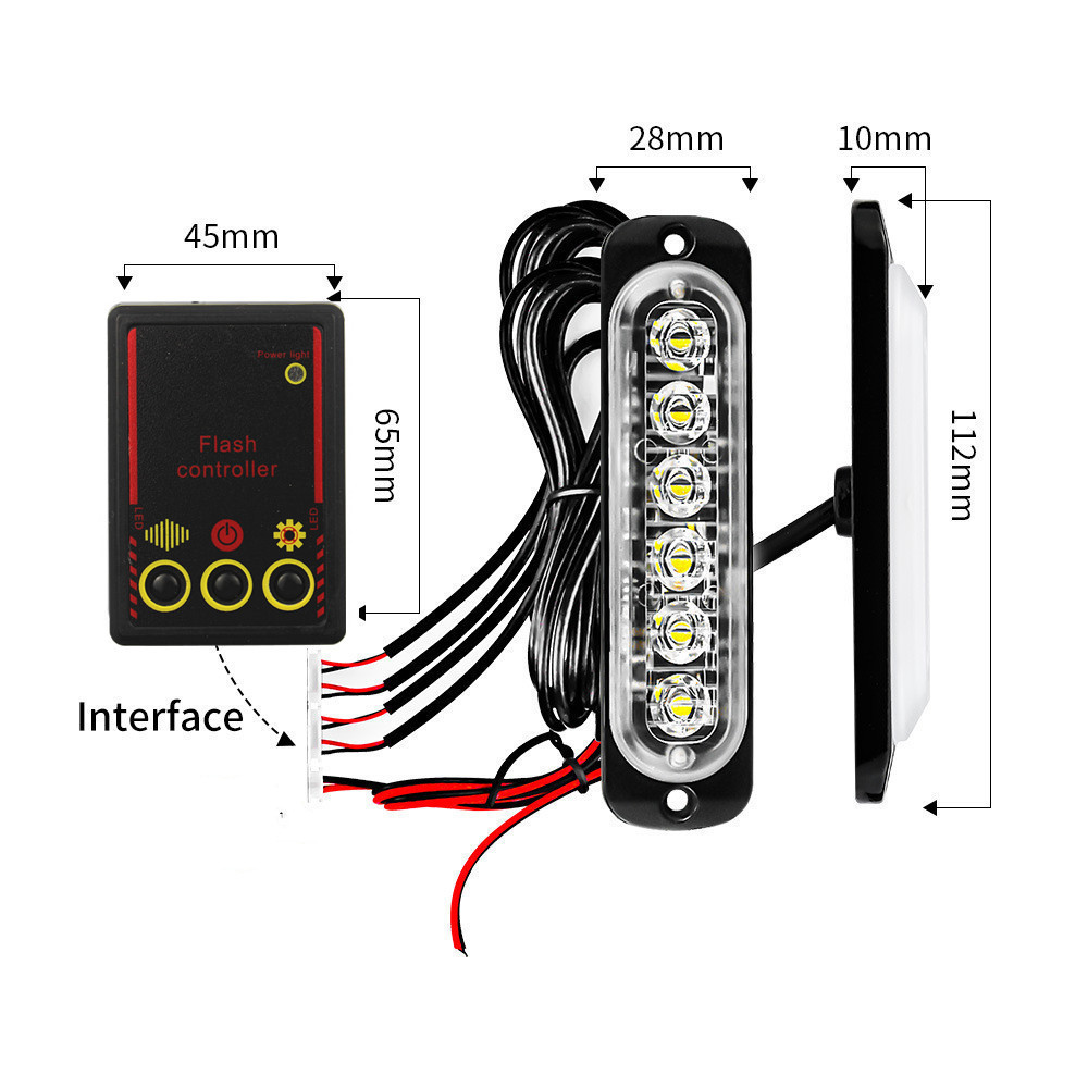 Lampu Grille Depan Mobil 12V 2 - Outdoor Lighting Yellow ulasan dan harga