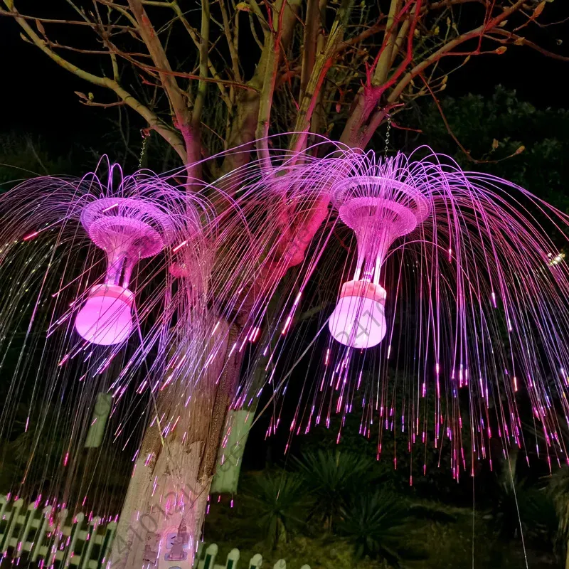 Lampu Ubur-ubur Serat Optik Du - Outdoor Lighting Jellyfish ulasan dan harga