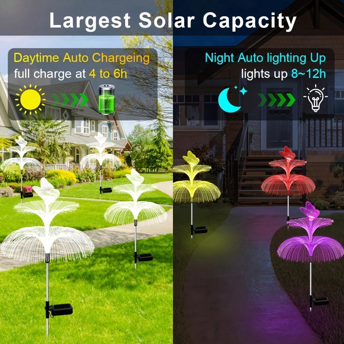 2 buah Lampu Taman Ubur-Ubur B - Outdoor Lighting Jellyfish ulasan dan harga