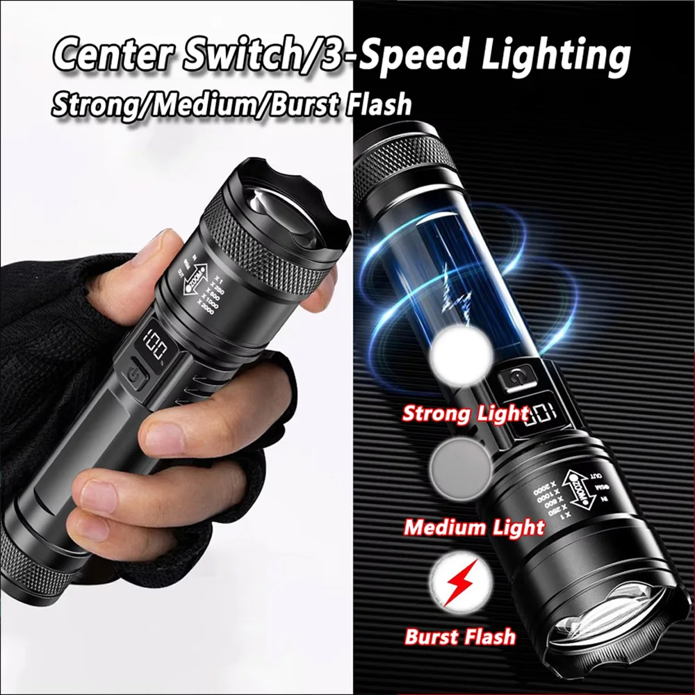 Senter LED Isi Ulang Senter ya - Outdoor Lighting Setup ulasan dan harga