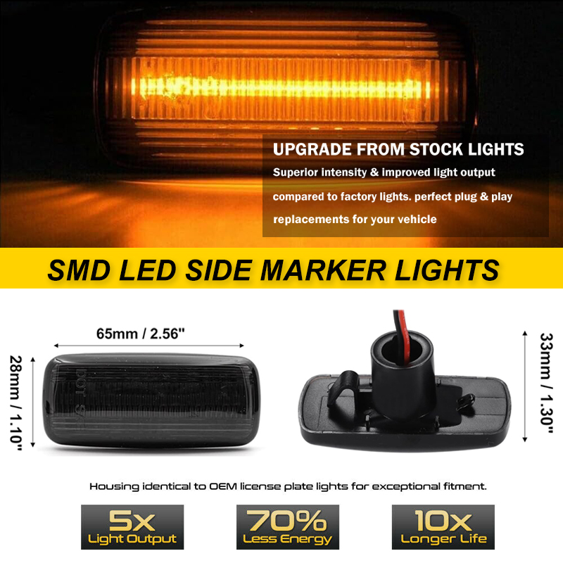 Lampu sein LED 2x dinamis lamp - Outdoor Lighting Yellow ulasan dan harga