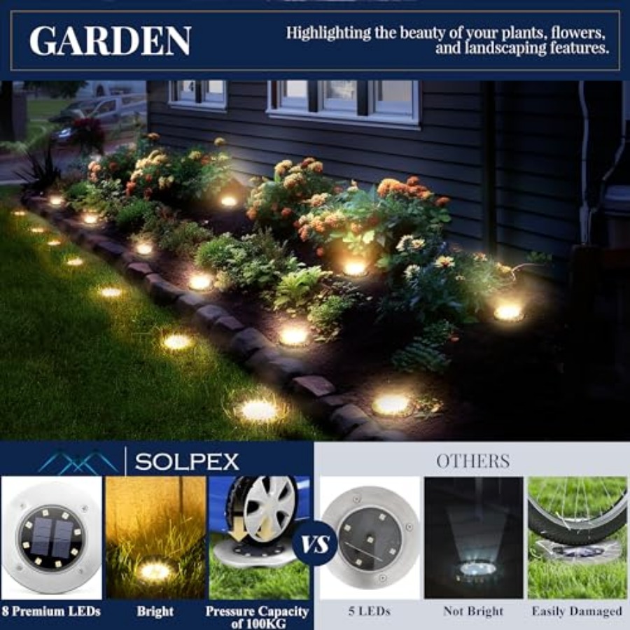 Lampu Taman Tenaga Surya Lampu - Outdoor Lighting Landscape ulasan dan harga
